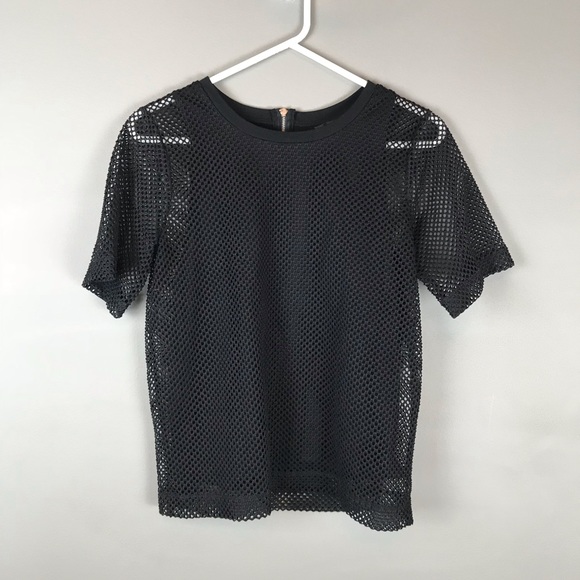 Banana Republic Tops - FINAL PRICE Banana Republic black mesh layered top